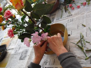 華道の様子