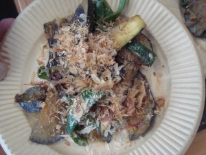 ナスとピーマンの味噌炒め