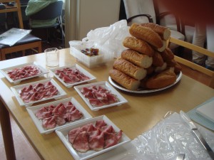 ローストビーフバケットの準備写真