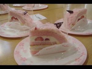 桜のケーキ